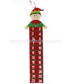 Wall Hanging Christmas Elf Fabric Advent Calendar – XM3605