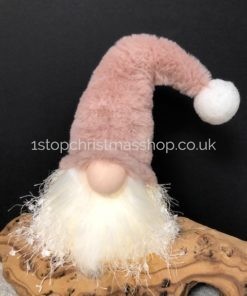 Light-Up Sitting Plush Nordic Santa Gonk Scandi Christmas Decoration -Glo-Kert - Pink