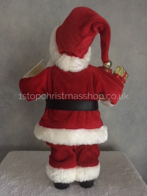 Standing Santa with List - 2018 Design - 30cm - PL185759-RED - Image 4