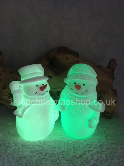 LED Colour-Changing Snowman Multi-Buy - LB141343-3 - Image 3