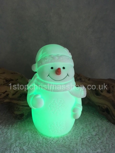 LED Colour Changing Snowman - Style 1 - LB141343-1