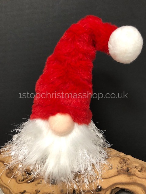 Light-Up Sitting Plush Nordic Santa Gonk Scandi Christmas Decoration -Glo-Kert - Red - Image 2