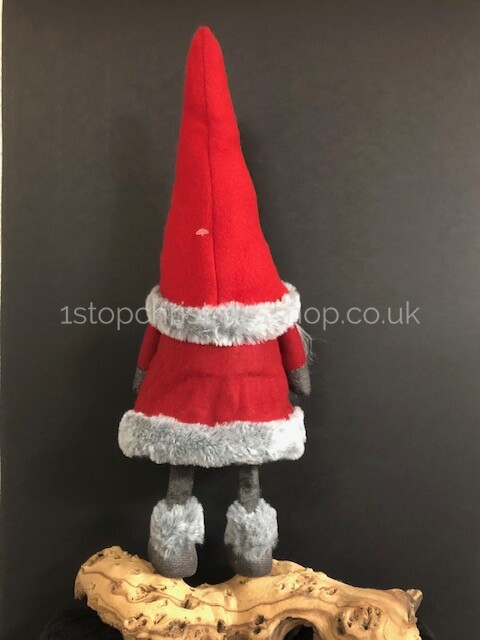 Standing Plush Nordic Santa Gonk Bobbin Wobbly Christmas Decoration 45cm - Wibbly Bert - Image 6