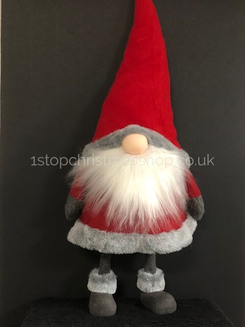 Standing Plush Nordic Santa Gonk Bobbin Wobbly Christmas Decoration 60cm - Wobbly Bert - Image 3